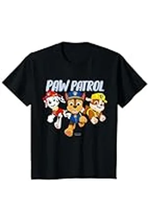 Paw Patrol Niños - Chase Marshall Rubble Running Camiseta