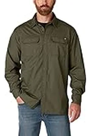 Dickies Flex Denim Langarmshirt Camisa Abotonada, , L Hombres