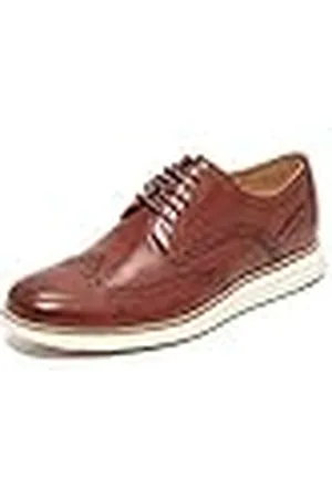Cole Haan Original Grand Wingtip Oxford Zapatos de cordones oxford Hombre, Marrón (Woodbury/Ivory Woodbury/Ivory), 41 EU