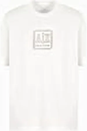 Armani Exchange Spray Paint AX Logo tee Camiseta, , L Hombres