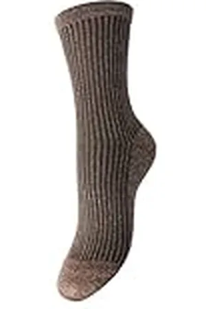 Pieces® Pcsebby Noos-Calcetines con Purpurina, , Talla única para Mujer