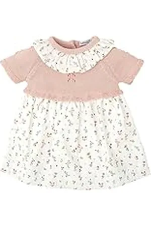 BABIDU Vestido Bebé Niña Verano Algodón 100% con Volantes, Tirantes o Mangas, Cuello Decorativo, Estampados Florales o Plumetti, Diseño Suave, Fresco y Cómodo para Ceremonias, Eventos o Uso Diario