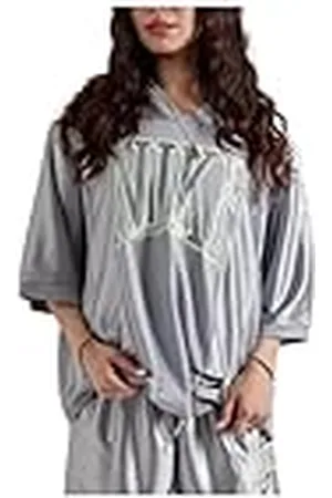 Nike Sportswear Street HJ0280-077 HJ0280-077 - Camiseta de Manga Corta para Mujer, Color Gris
