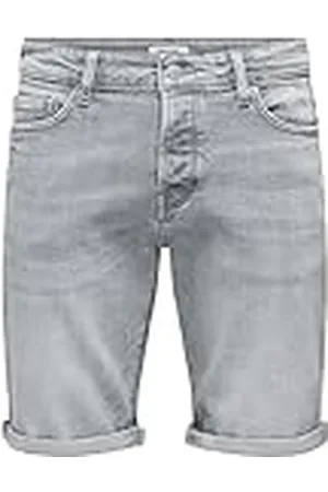 Only & Sons Onsply MGD 8774 Tai Dnm Noos-Pantalones Cortos, , 38 para Hombre