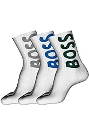 HUGO BOSS 3P QS Rib Logo CC Calcetines_Cortos, , 43-46 para Hombre