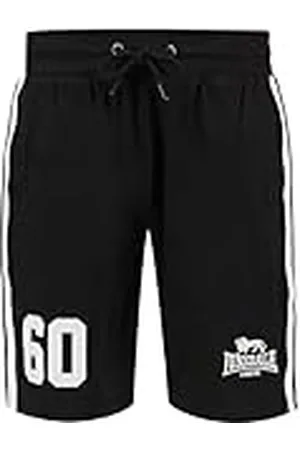 Lonsdale London Marwick Pantalones Cortos, Blanco/Negro, L para Hombre
