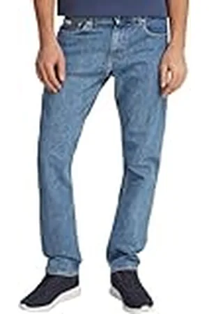 Calvin Klein Vaqueros Hombre Slim Straight pernera recta, Azul , 32W/42L