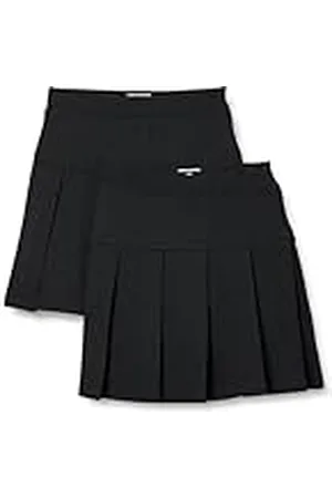 Amazon Falda Corta Plisada de Uniforme Niña, Pack de 2, , 11-12 años