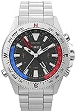 Timex Reloj Analógico para Hombre de Cuarzo con Correa en Acero Inoxidable TW2V41800