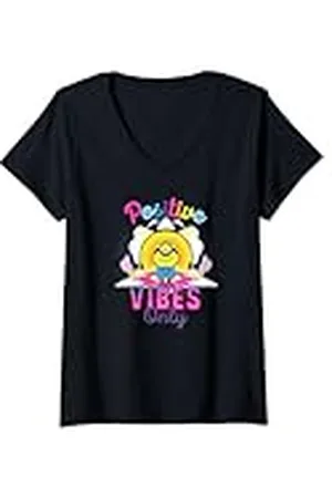 Minions Mujer Stuart Positive Vibes Only Poster Camiseta Cuello V
