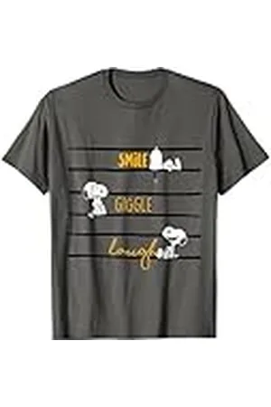 Peanuts Snoopy Woodstock Smile Giggle Laugh Camiseta