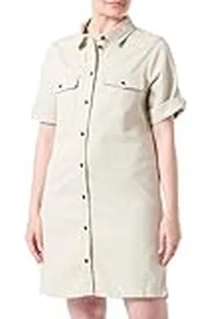 Noisy May Nmnew Signe S/S Denim Dress Clr Noos Vestido, , M para Mujer