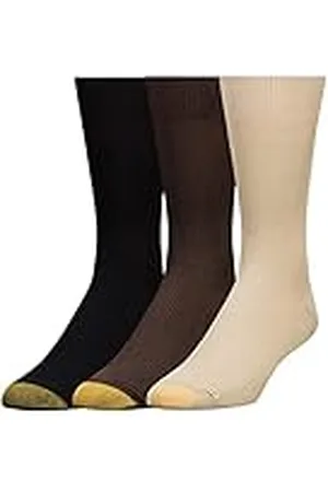 Gold Toe Gold Toe Metropolitan - Calcetines de algodón para hombre (3 pares, talla grande)