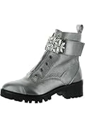 Karl Lagerfeld Pippa, Botas de Combate Mujer, Plata, 38.5 EU