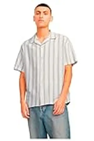 JACK & JONES Jprccmontana Resort Shirt S/S Sn Camisa de Manga Corta, , M para Hombre