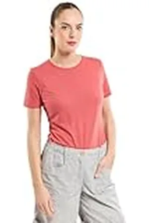 Armor.lux T-Shirt À Manches Courtes Col Rond Uni en Coton et Lin Femme Camiseta, , XXL para Mujer