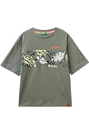 Benetton T-Shirt 3luqc10ix Camiseta, , 122 cm para Niños