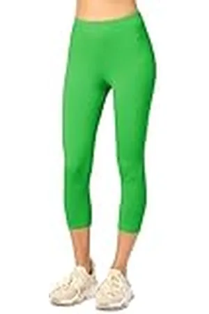 Merry Style Leggins Deportivos para Mujer Pantalones Piratas Suaves Elásticos Leggings de Algodón 3/4 Mallas de Mujer Confortables MS10-199 ( ,L)