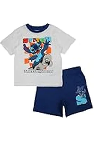 Disney Ensemble Garçon Conjunto Niño-Camiseta y Pantalones Cortos, Traje Verano Cómodo, , 4 años para Niños