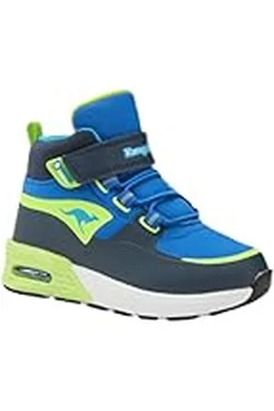 KangaROOS K-XI Creed Mid EV, Zapatillas Unisex niños, dk Navy/Lime, 22 EU