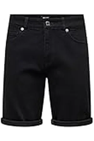 Only & Sons Onsply Blkd 9041 Bj Dnm-Pantalones Cortos Noos Vaqueros, , M para Hombre