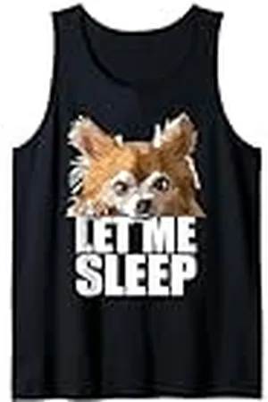 Raf THE ARTIST Designs Chihuahua de pelo largo Let Me Sleep Chiwawa Dog Lover Camiseta sin Mangas