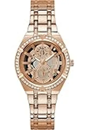 Guess Reloj Analógico para Mujer de Cuarzo con Correa en Acero Inoxidable GW0604L3