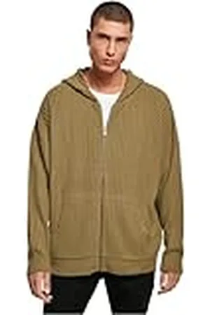 Urban classics Sudadera con Capucha de Punto con Cremallera, , L para Hombre