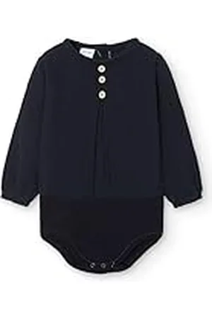 BABIDU Body Bebé Manga Larga Algodón 100%, Body Bebé Recien Nacido Tejido Bambula Suave Transpirable y Hipoalergénico Piel Sensible, Cierre con Botones, Ropa Bebé Niño y Niña Unisex, Básicos Invierno
