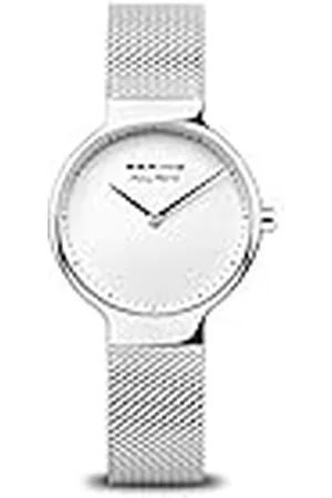 Bering Reloj analógico de cuarzo para mujer con correa de silicona