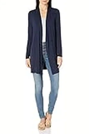 Amazon Cárdigan con Abertura Frontal de Manga Larga Mujer, , XS