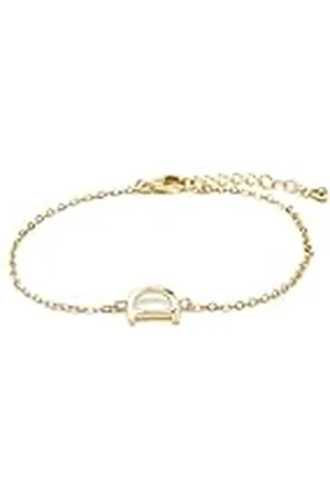 Luxenter Pulsera Alphabet acabado oro 18k - Letra D