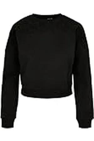 Urban classics Ladies Short Oversized Lace Inset Crew Sudadera Mujer, , 4XL