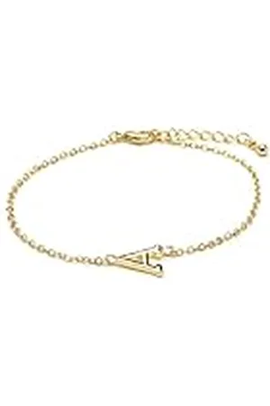 Luxenter Pulsera Alphabet acabado oro 18k - Letra A