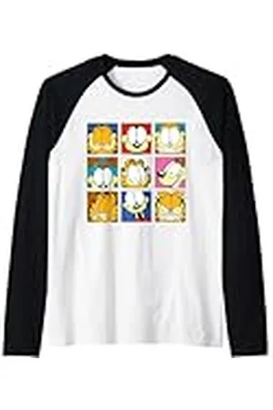 Garfield Odie All Faces Classic Camiseta Manga Raglan