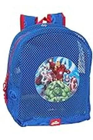 Safta AVENGERS - Mochila Infantil de Playa, Anti Arena, con Asas, Fácil Limpieza, Ideal para Niños de Diferentes Edades, Cómoda y Versátil, 32x12x38 cm