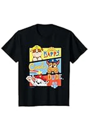 Paw Patrol Niños - Chase Marshall Rubble Happy cool dude Camiseta