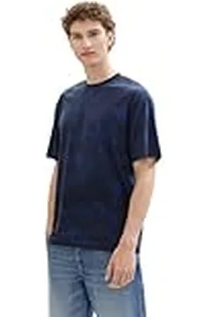 TOM TAILOR 1042064 Camiseta, 35720-Navy Smoky Print, L para Hombre