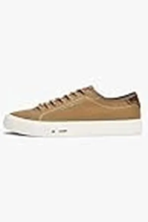 Tommy Hilfiger TH Hi Vulc Street Canvas Fm0fm05515, Parte Superior Baja Hombre, Brown (Rooted Brown), 45 EU