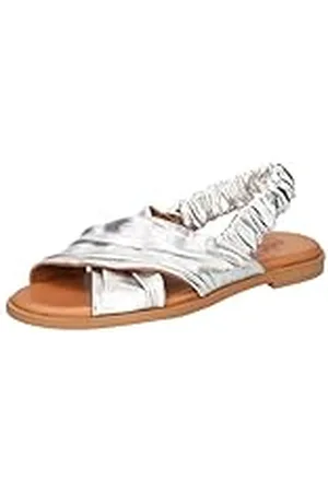2Go 8222-801, Sandalias Planas Mujer, Plata, 37 EU