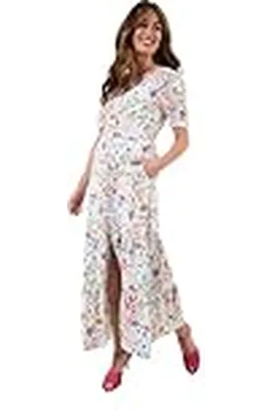 Joe Browns Vintage Lace Floral Print Maxi Dress Vestido, , 36 para Mujer