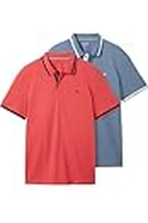 TOM TAILOR 1042387 Polo, 31045-Soft Berry Red, 3XL Hombres