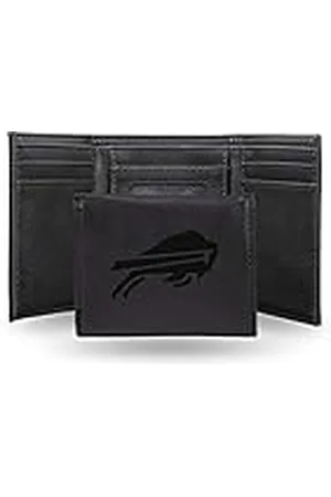 Rico Industries NFL - Monedero Triple con Grabado láser, Color , - LETRI3501BK