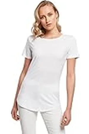 Build Your Brand Ladies Fit tee Camiseta, White, M para Mujer