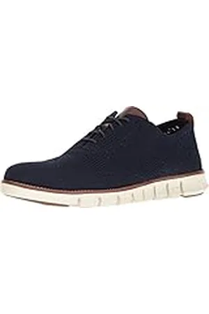 Cole Haan Zerogrand Stitchlite Oxford, Zapatos de Cordones Hombre, Blau (Marine BLU/Ivory Marine BLU/Ivory), 40.5 EU