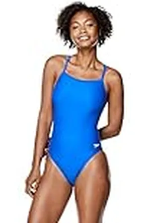 Speedo Traje de baño de una Pieza Powerflex Flyback Colores sólidos del Equipo para Adultos, Mujeres, , 44