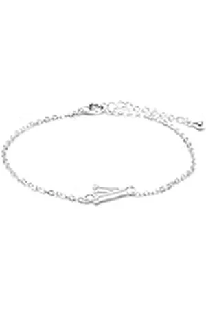 Luxenter Pulsera Alphabet acabado plata - Letra V