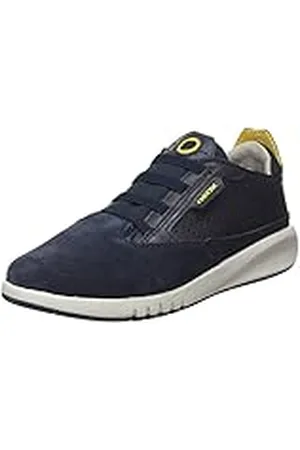 Geox J Aeranter Boy A, Sneakers para Niño, Multicolor (Navy/Ochreyellow), 30 EU