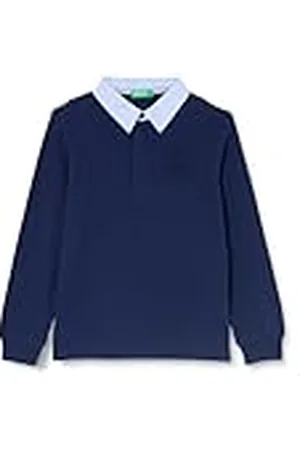 Benetton Camiseta Polo M/L 3088c301k Camisa, , 130 cm para Niños