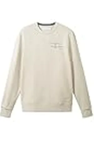 TOM TAILOR 1037818 Sudadera básica con Texto Impreso, , L para Hombre